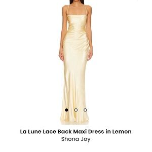 Shona Joy Lemon La Lune Lace Back Dress